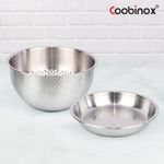 Coobinox® Artware Stainless Steel Rice Washing Bowl & Tray 2-Piece Set (CO-73-02)